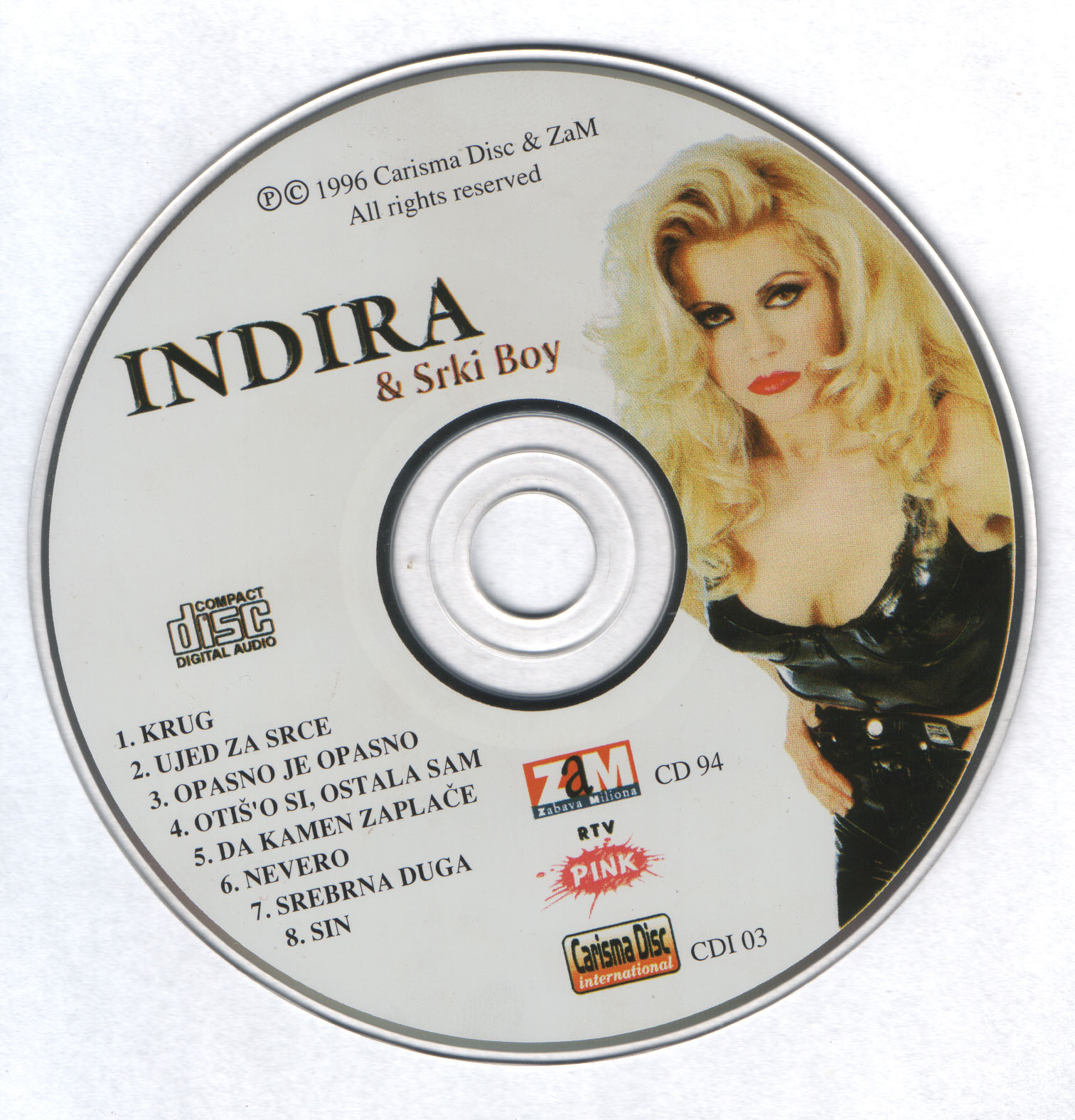 Indira Radic 1996 Cd