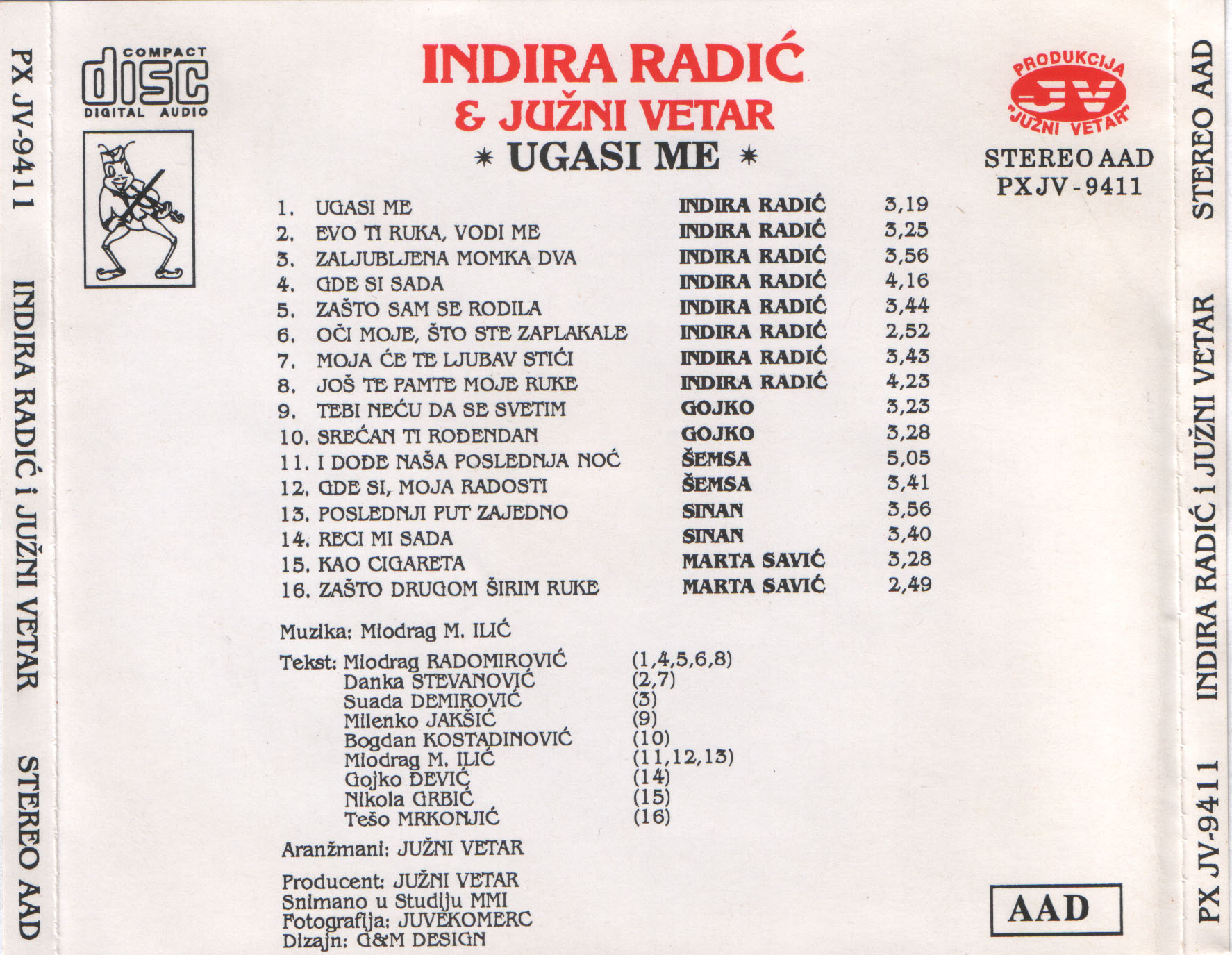Indira Radic 1994 Zadnja