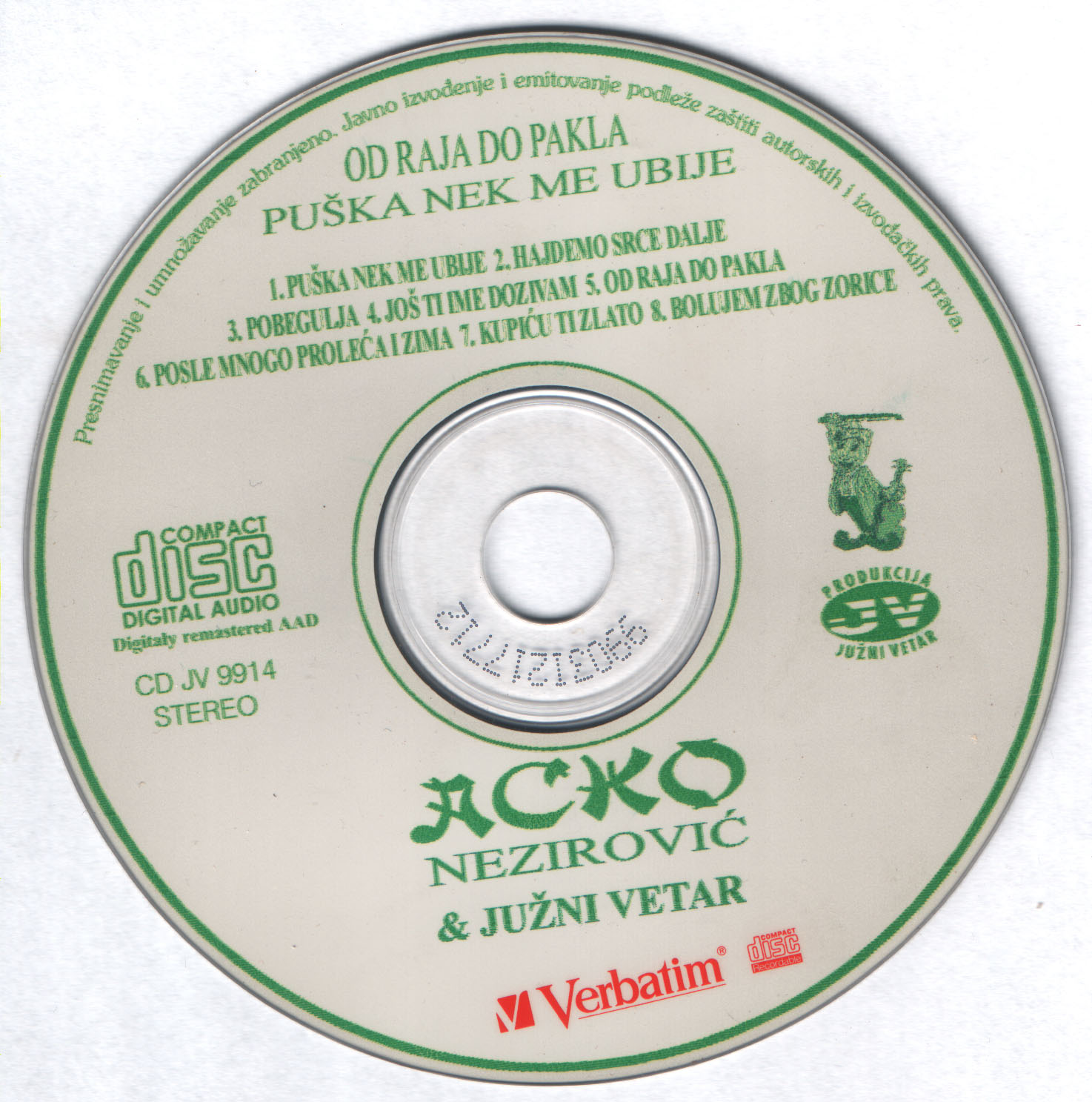 Acko Nezirovic 1999 Cd